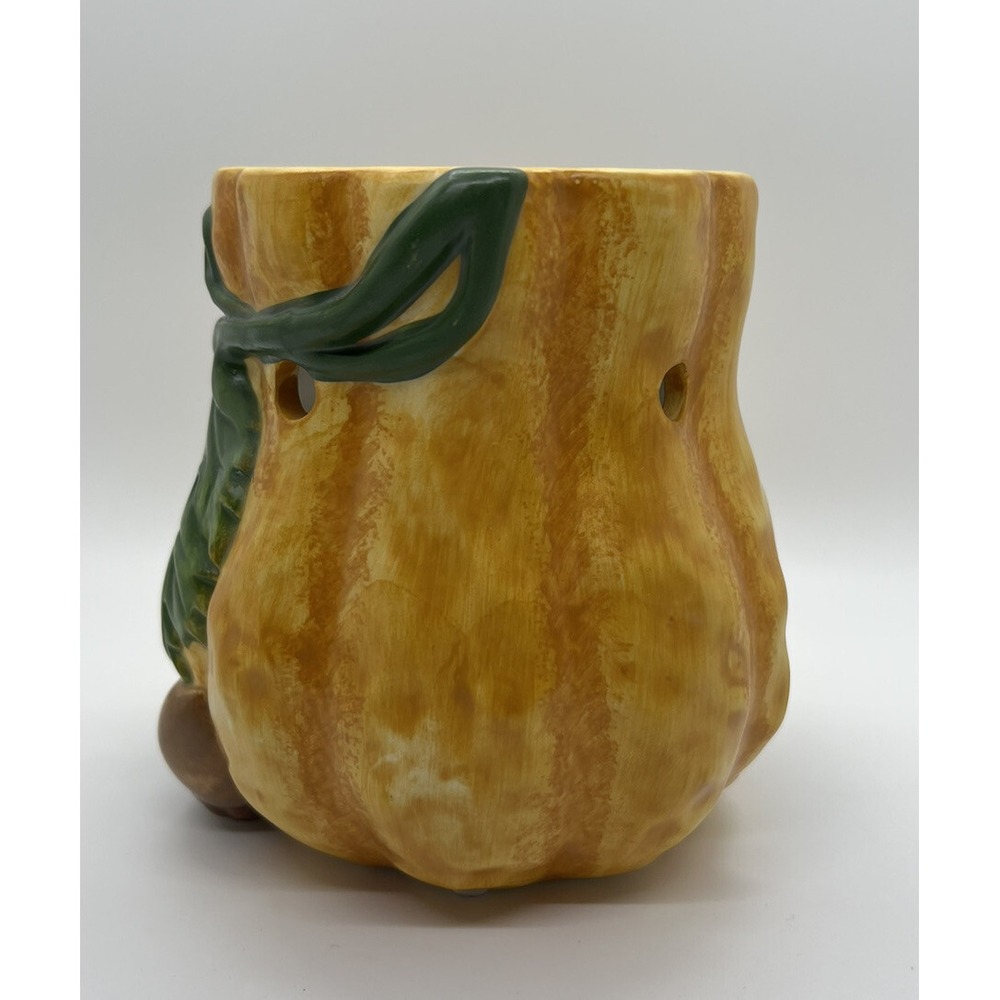 Yankee Candle Gourd Pumpkin Tart Warmer Thanksgiving Autumn Fall Ceramic-No Lid - Picture 2 of 8